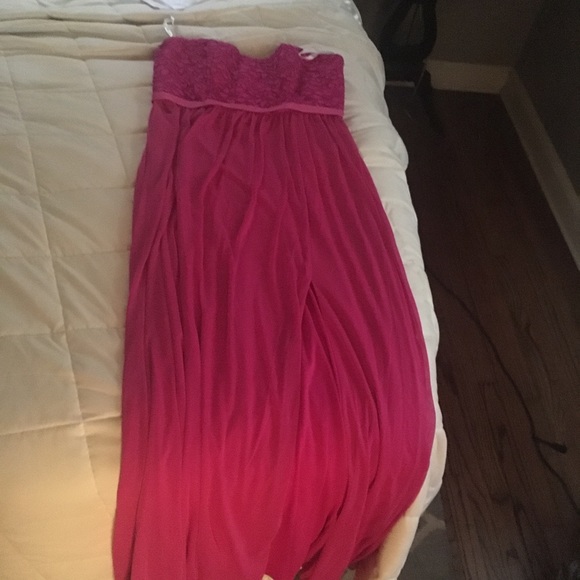 Strapless Pink bridesmaids dress - Picture 2 of 5